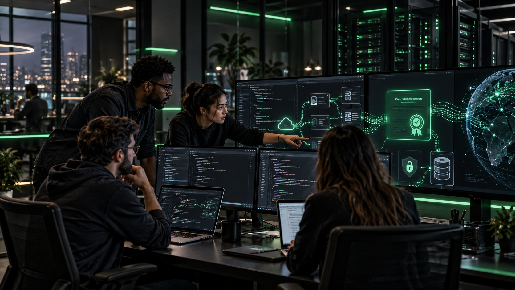 Equipe de tecnologia em software